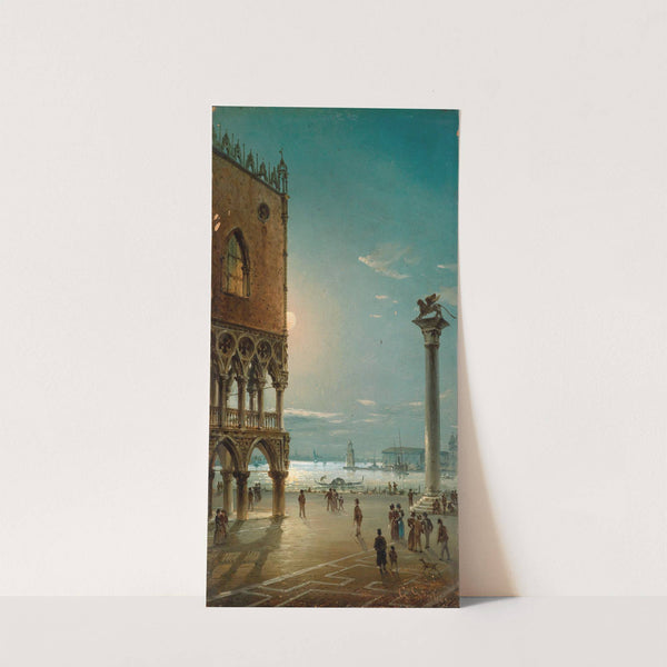Moonlit Night on St Mark’s Square, Venice by Giovanni Grubacs
