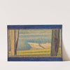 Moored Boats and Trees by Georges Seurat