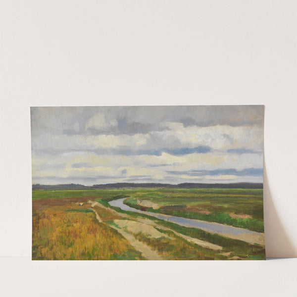 Moorkanal in der Hammeniederung by Fritz Overbeck