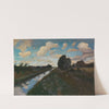 Moorkanal mit hohem Himmel by Otto Modersohn