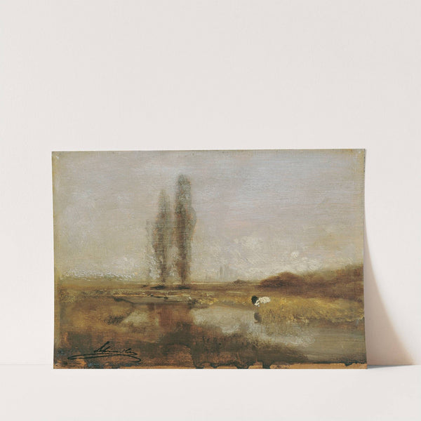 Moorlandschaft bei Lundenburg by Emil Jakob Schindler