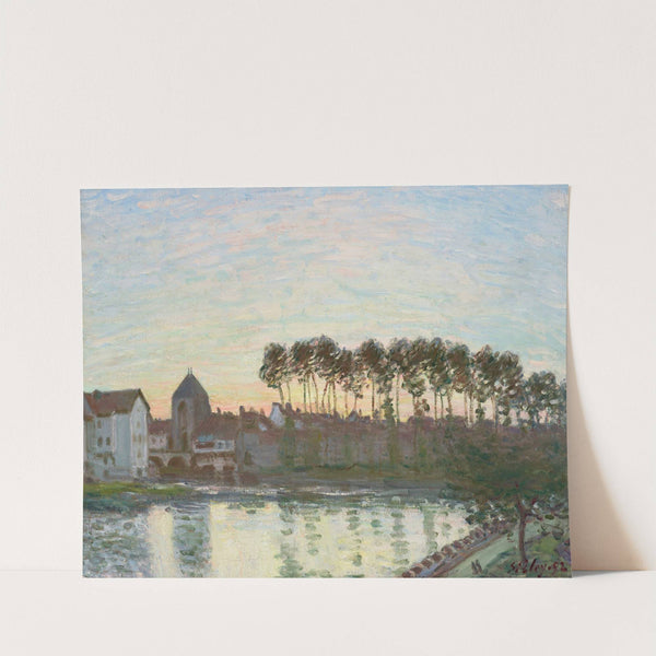Moret-sur-Loing au soleil couchant (1892) by Alfred Sisley