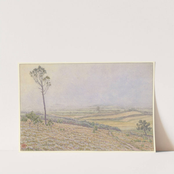 Morgat, landes de Lequiffiniec dans la brume (1915) by Henri Rivière