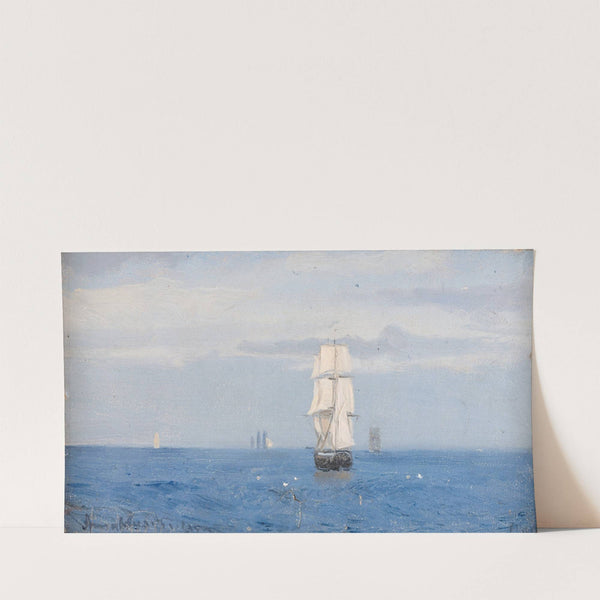 Morgenstemning, Atlanterhavet (1860) by Amaldus Nielsen