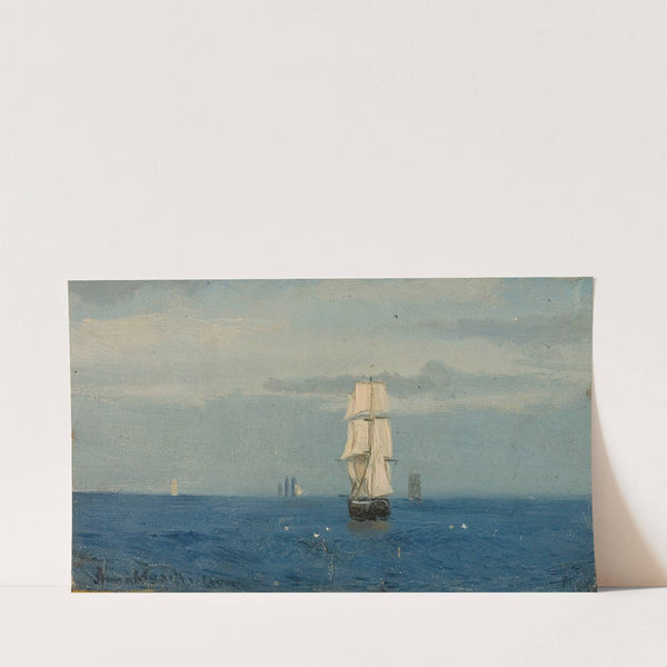 Morgenstemning, Atlanterhavet (1860) by Amaldus Nielsen