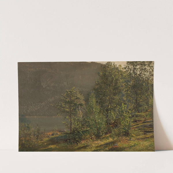Morgenstemning. Terøen, Hardanger by Amaldus Nielsen