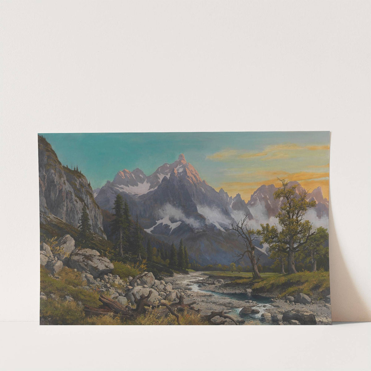 Morgenstimmung am großen Ahornboden (Karwendelgebirge) by Rudolf Reschreiter