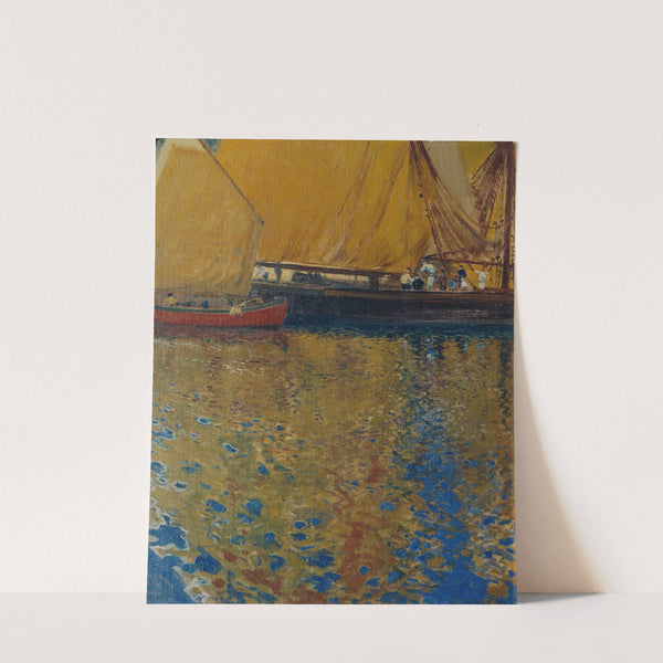 Morgenstimmung im Hafen von Lussin by Hans Wilt