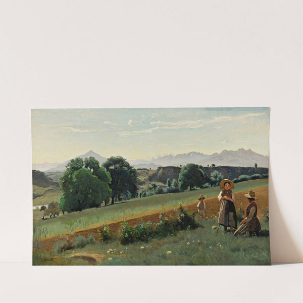 Mornex (Haute-Savoie)-Au Fond, Le Môle by Jean-Baptiste-Camille Corot