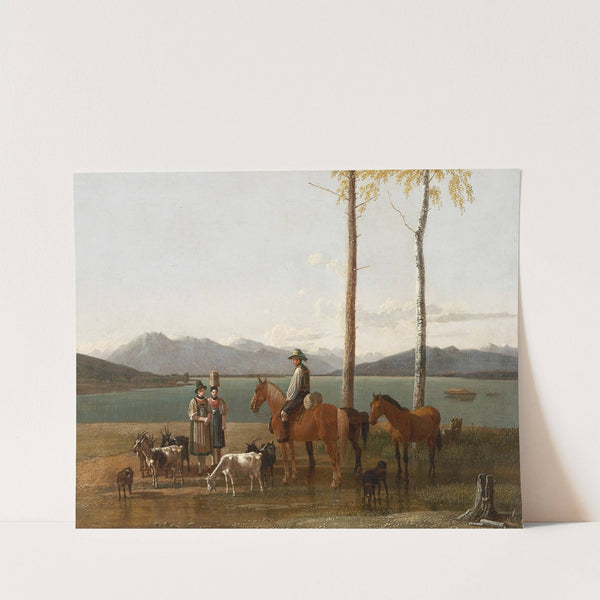 Morning at the Tegernsee by Wilhelm von Kobell