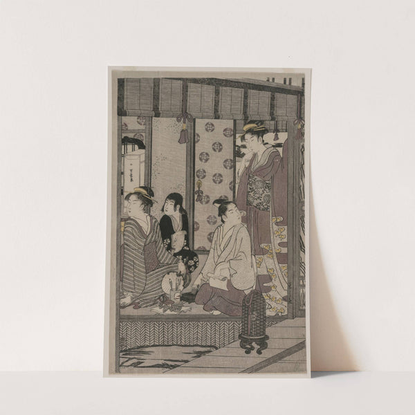 Morning Glory (from the series The Tale of Genji in Elegant Modern Dress) (c. 1790) by Chōbunsai Eishi