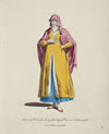 Morning habit of a lady of the City of Pera in Natolia in 1568. Dame de Pera en deshabille. (1757-1772)