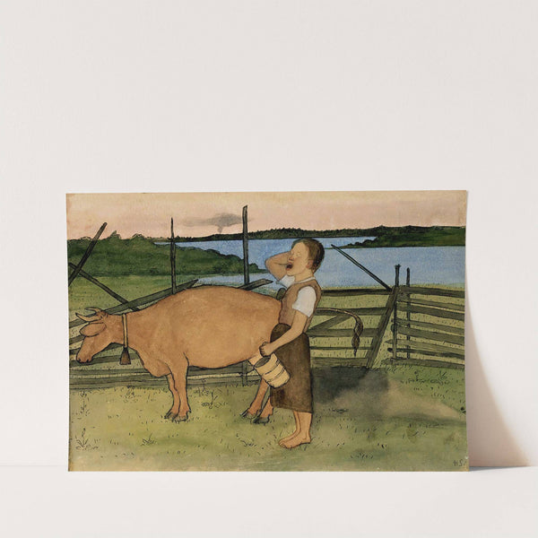 Morning Milking (1895) by Hugo Simberg