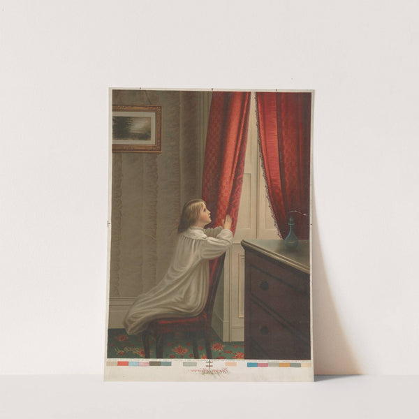 Morning prayer (1869) by Chicago Lithographing Co.