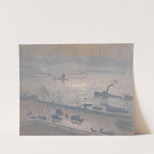 Morning Reflection on the Thames in London (1918) by Emile Claus