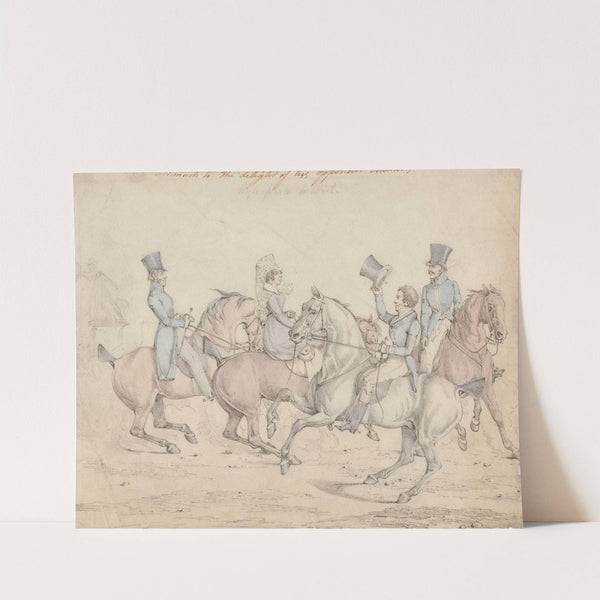 Morning Ride (between 1822 and 1823) by Henry Thomas Alken