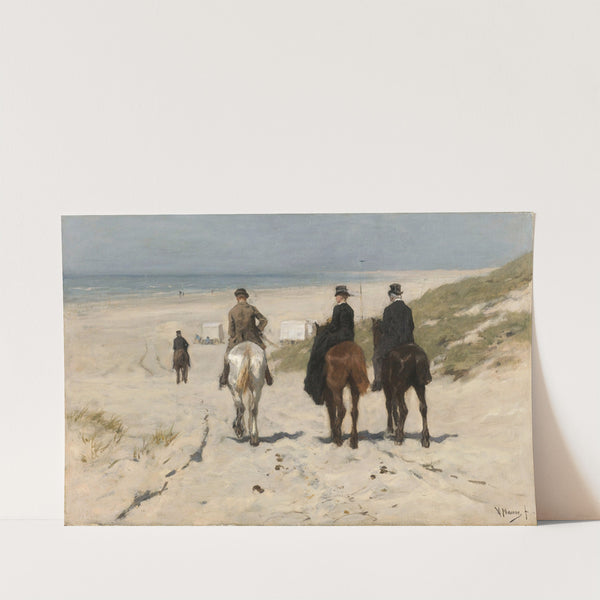 Morning Ride along the Beach (1876) by Anton Mauve