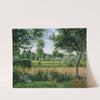 Morning Sunlight Effect, Eragny by Camille Pissarro