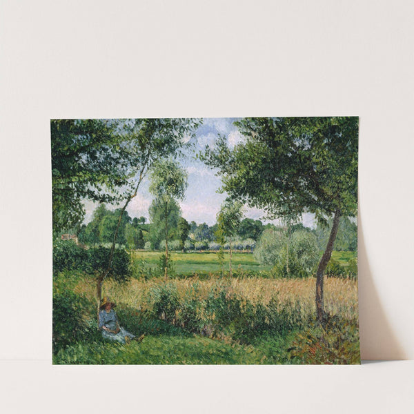 Morning Sunlight Effect, Eragny by Camille Pissarro