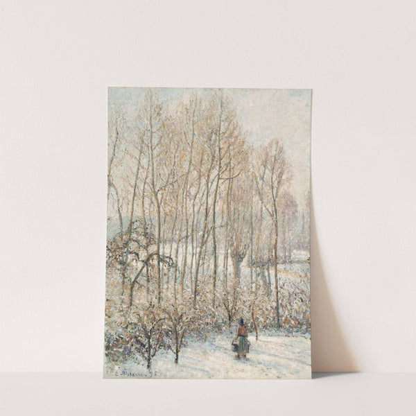 Morning Sunlight on the Snow, Eragny-sur-Epte (1895) by Camille Pissarro