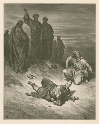 Mort d’Ananie (1866)