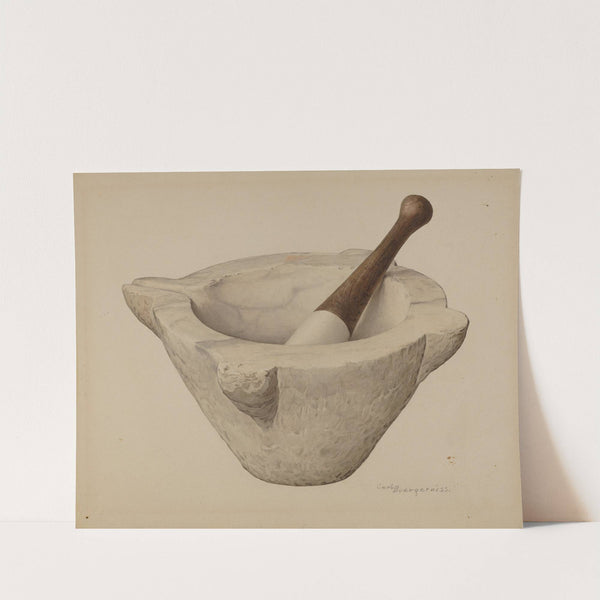 Mortar and Pestle by Carl Buergerniss