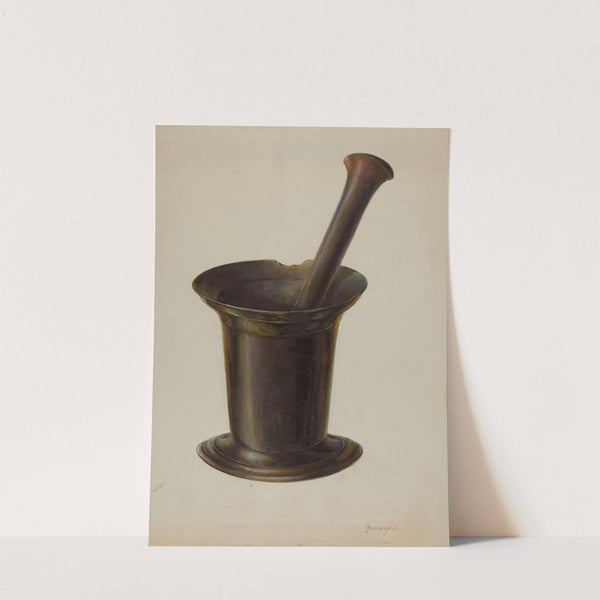 Mortar and Pestle (c. 1937) by Gerald Transpota