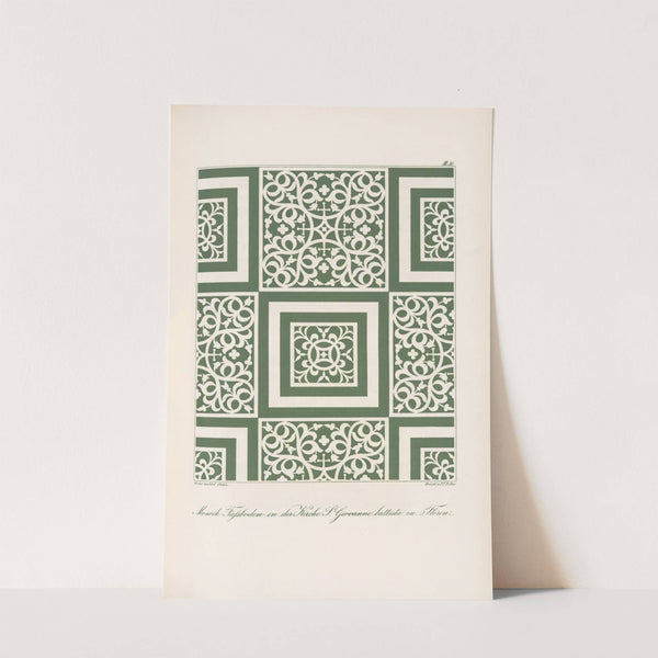 Mosaik-Fussböden in der Kirche S. Giovanni battista zu Florenz by Friedrich Maximilian Hessemer