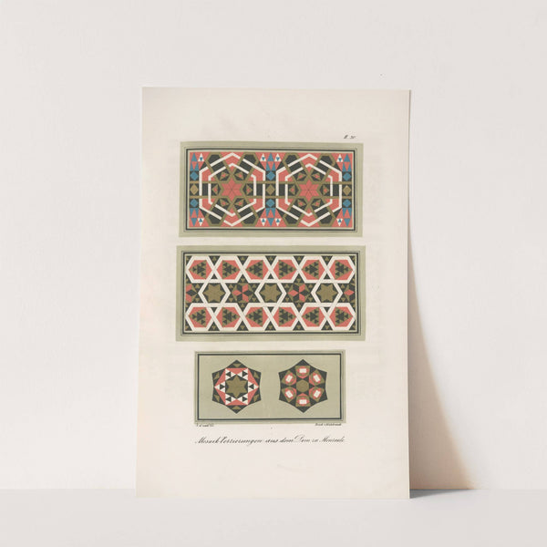 Mosaik-Verzierungen aus dem Dom zu Monreale 3 by Friedrich Maximilian Hessemer