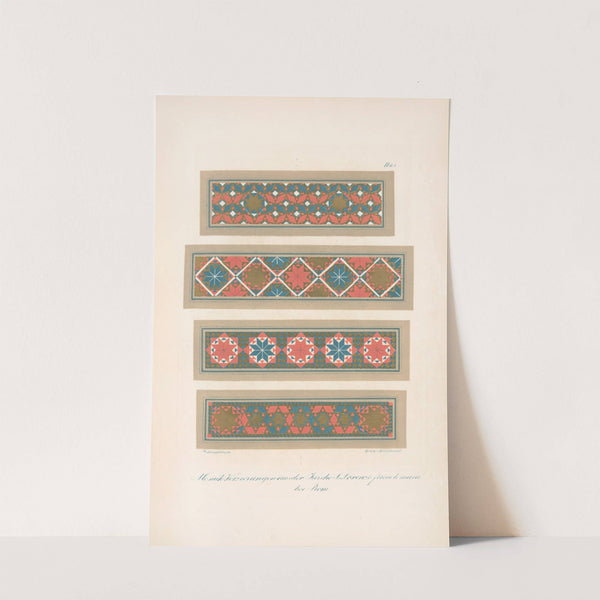 Mosaik-Verzierungen aus der Kirche S. Lorenzo fuori le mura bei Rom by Friedrich Maximilian Hessemer