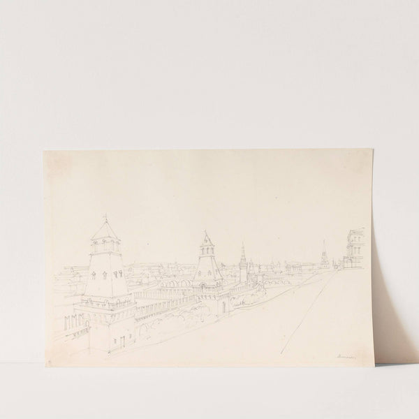 Moscow from the Esplanade of the Kremlin by Alfred Gomersal Vickers