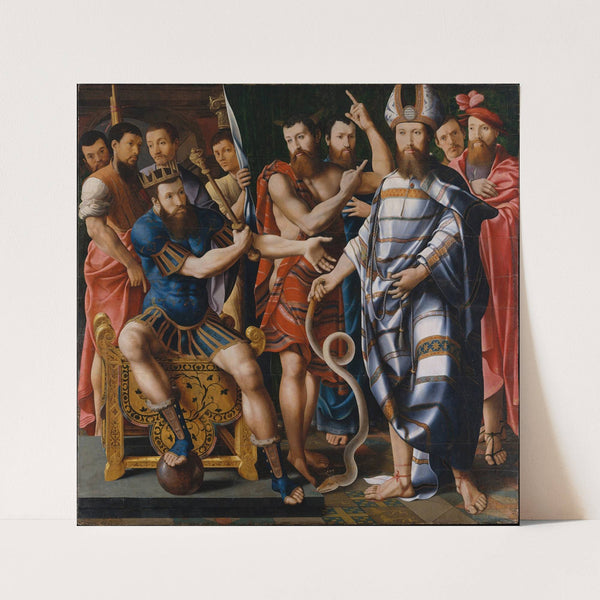 Moses and Aaron before Pharaoh; An Allegory of the Dinteville Family (1537) by Master of the Dinteville Allegory