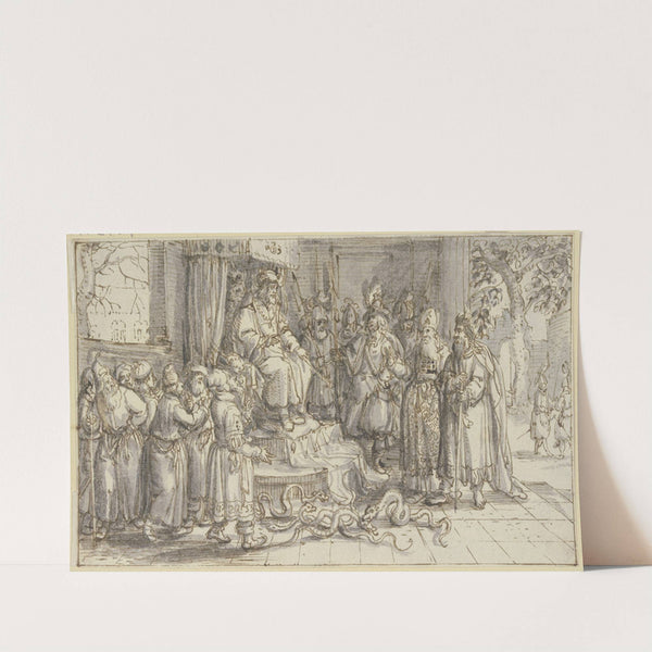 Moses and Aaron before Pharaoh by David Vinckboons