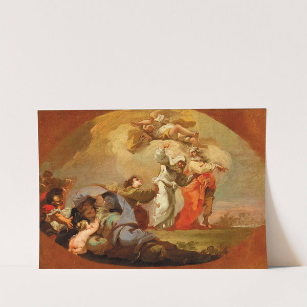 Moses and Aaron guide the Israelites out of Egypt by Domenico Pedrini