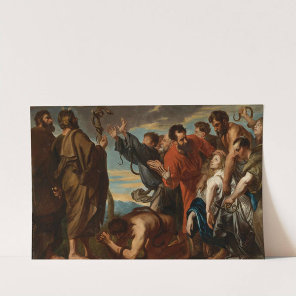 Moses And The Brazen Serpent by Follower of Anthony van Dyck