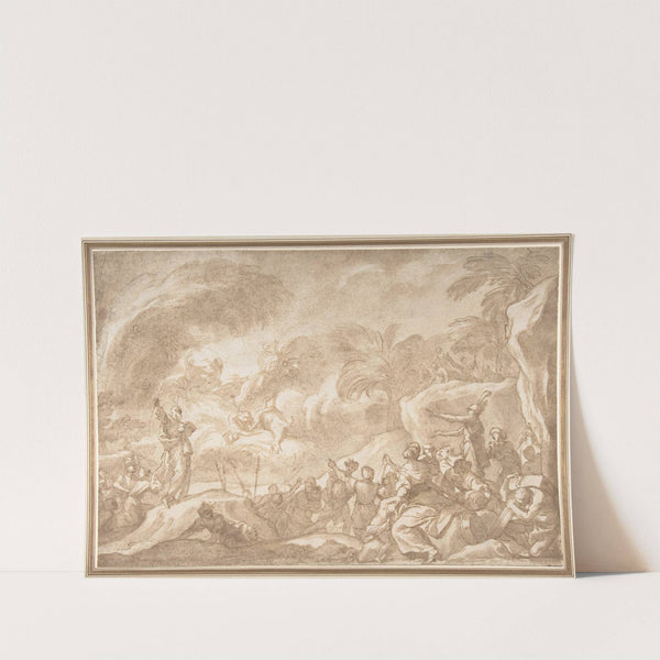 Moses and the Chosen People Behold the Drowning of the Egyptian Army in the Red Sea by Domenico Piola