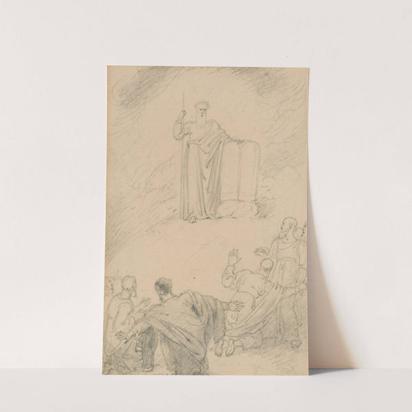 Moses Bringing the Ten Commandments from Mount Sinai by Richard Westall