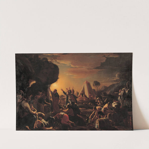 Moses draws water from the Rock by François Perrier