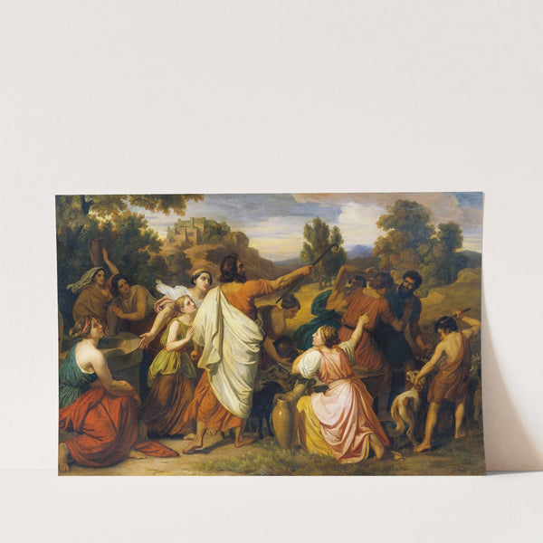 Moses protects the daughters of Requel (1851) by Carl Rahl