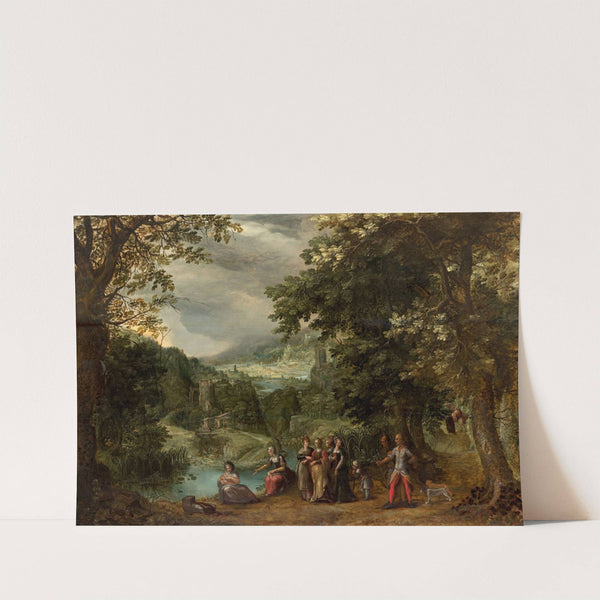 Moses saved from the waters by Gillis van Coninxloo