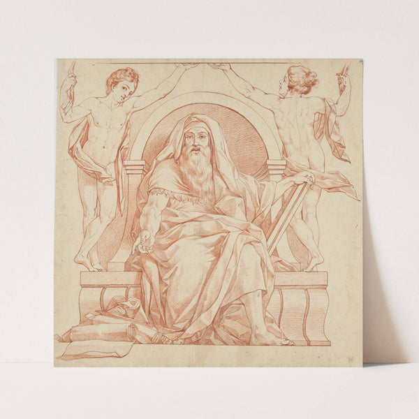 Moses, sitzend by Philipp Jakob Becker