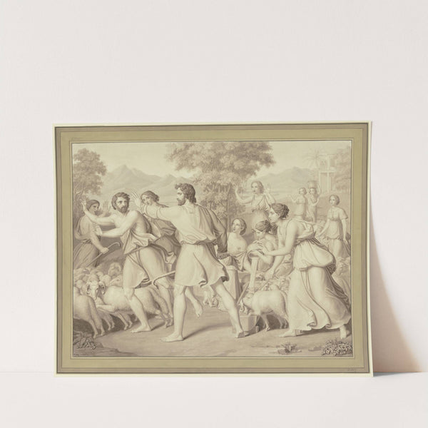 Moses und die Hirten am Brunnen by Peter Rittig