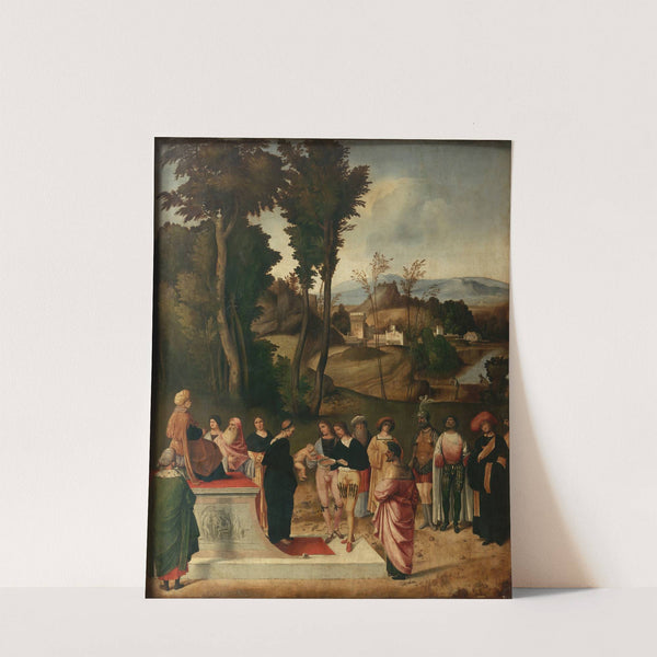 Moses undergoing Trial by Fire by Giorgione