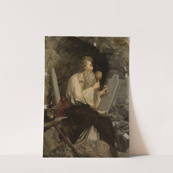 Moses with Ten Commandments by Aleksander Sochaczewski