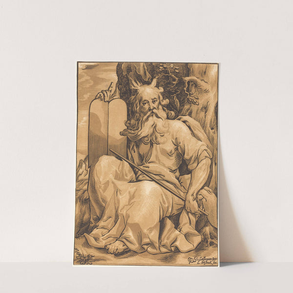 Moses with the Tablets of Law by Ludwig Büsinck