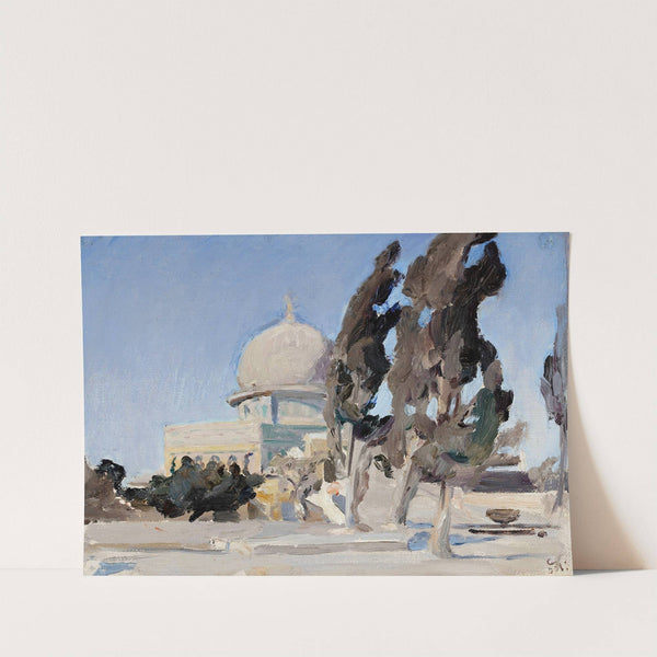 Mosque of Omar in Jerusalem. From the journey to Palestine (1901) by Jan Ciągliński