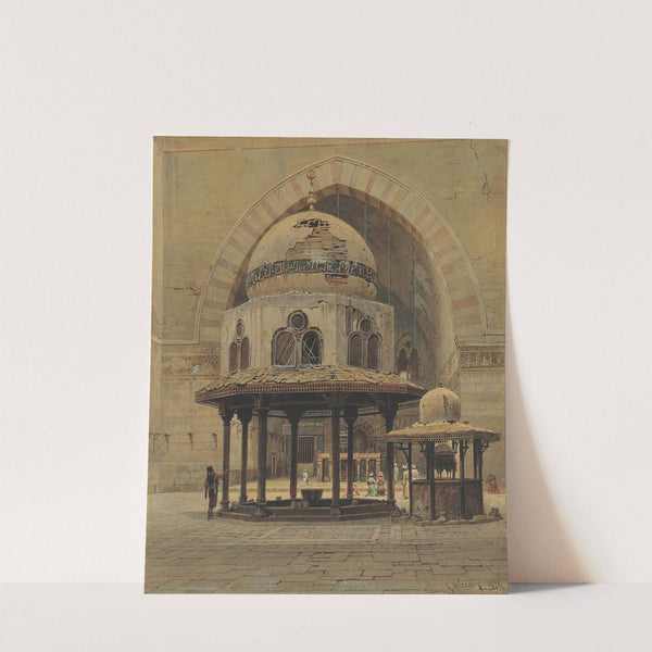 Mosque of Sultan Hassan, Cairo (1878) by Carl Friedrich Heinrich Werner