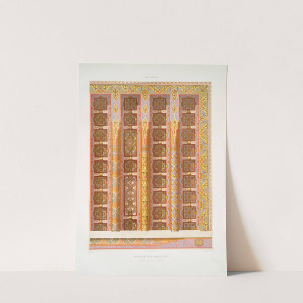 Mosquée d'El-Bordeyny; détails du grand plafond by Émile Prisse d'Avennes