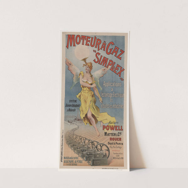 Moteur à gaz Simplex. Applications a l’éclairage électrique et à toutes les industries (1891) by Imp. Camis