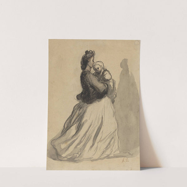 Mother and Baby by Honoré Daumier